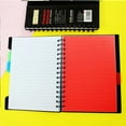 thumbnail image 2 of SagaSave Spiral Note Book Writing Paper Eye Protection 4-Color Classification Black 21 x 6 cm, 2 of 7