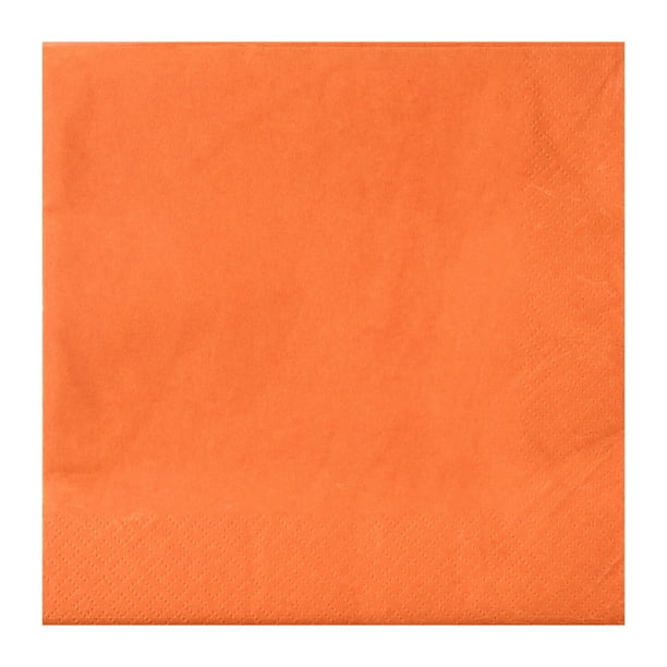 Orange Paper Luncheon Napkins, 6.5in, 20 Count