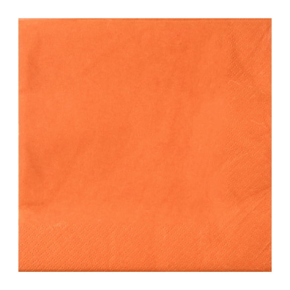 Orange Paper Luncheon Napkins, 6.5in, 20 Count