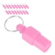thumbnail image 5 of 20 piezas Antipérdida Etiqueta de mascota perro gato ID nombre dirección etiqueta almacenamiento barril tubo Collar colgante (rosa), 5 of 5
