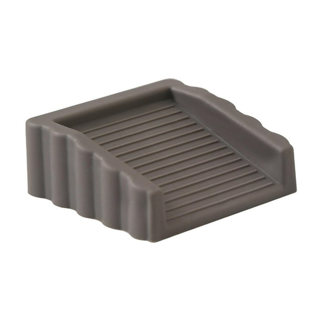 Tope de puerta portátil y versátil para mantener la puerta abierta. Ideal para pisos, paredes y alfombras. 1 pieza gris