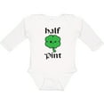 thumbnail image 3 of Inktastic Half Pint Boys or Girls Long Sleeve Baby Bodysuit, 3 of 5