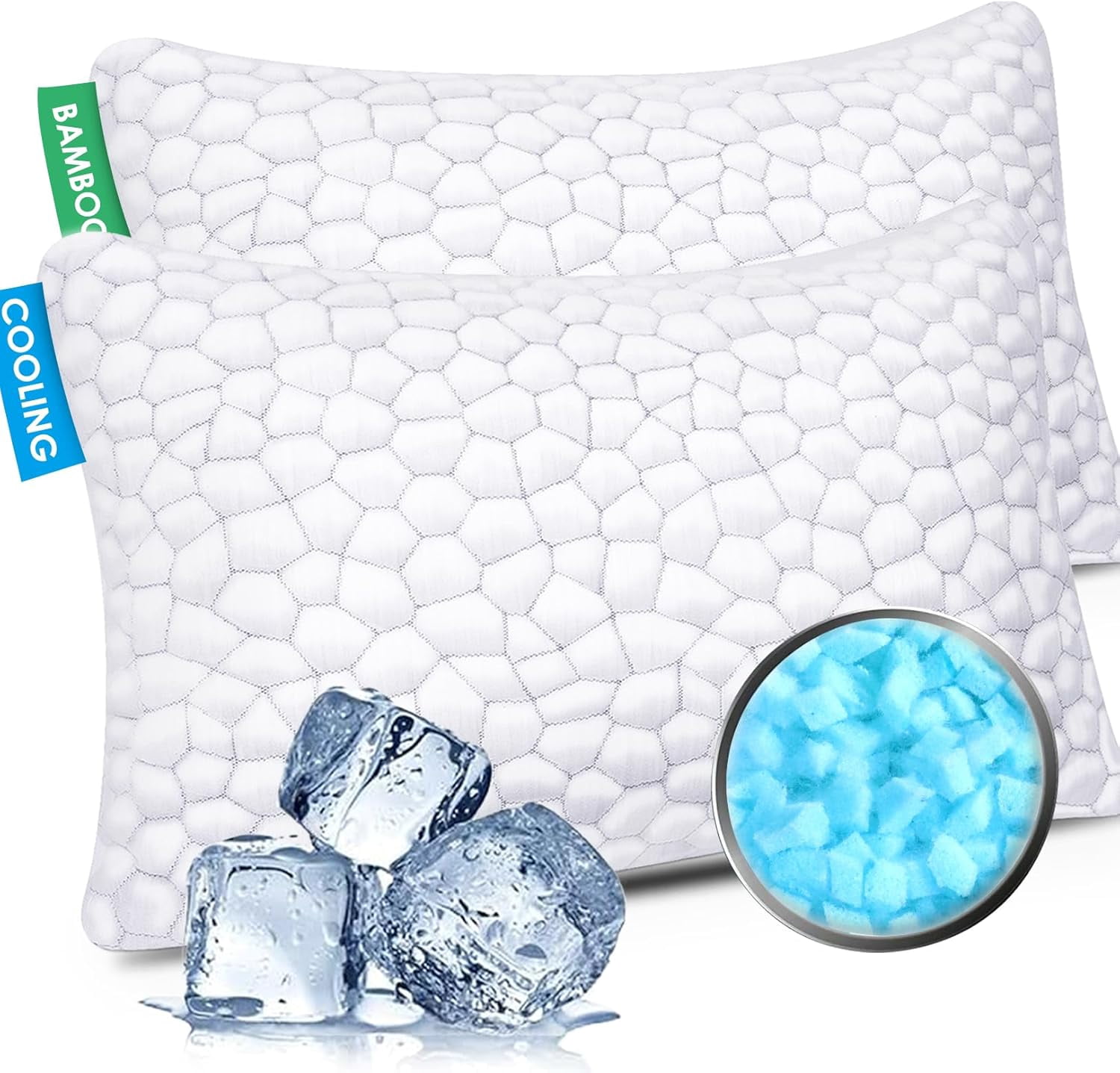 SLEEP & GLOW Omnia Beauty Pillow With Copper Pillowcase - Anti-Wrinkle Memory Foam, Orthopedic For Side & Back Sleepers (Made In Italy)