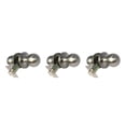 thumbnail image 3 of Bewildely Passage Copper Silver Door Knob Lever Non Locking Handle Brushed Type1 NO1, 3 of 6