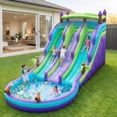thumbnail image 2 of Eclife Inflatable Bounce House Water Slide with Blower, Backyard Water Park Combo with Slides, Splash Pool, Climbing Wall, Obstacle Course, Jumping Area for Indoor Outdoor, 2 of 11
