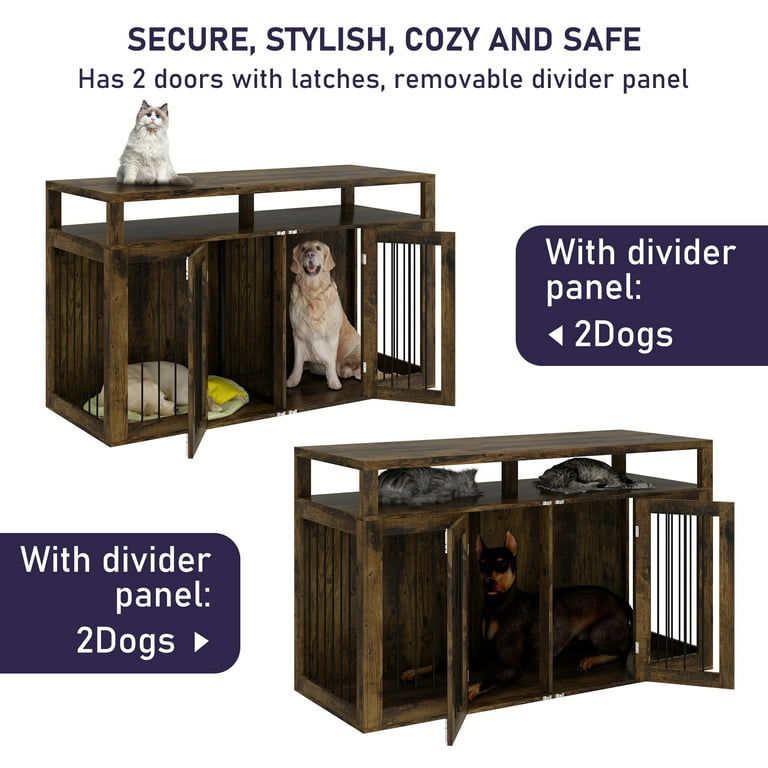 Farmhouse double dog kennel 2025