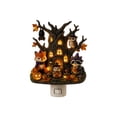 thumbnail image 5 of Halloween Night Light Plug In, Spooky Ghost Pumpkin Wall Nightlight with Warm Lighting, Cute Halloween Decorations for Home, Acrylic Decor for Bedroom Entrance, 5 of 6