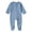 Blue-sMe, variant on Mnyotv Baby Fall Winter Clothes Zipper Cotton Unisex Rompers Solid Long Sleeve Jumpsuits for Infants Size 6-9Months
