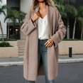 thumbnail image 2 of Coats for Women Fall Coats Elegant Long Cardigan Autumn Winter Arrival European Style Open Front Sweater Outwear Coat, 2 of 7