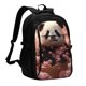 thumbnail image 1 of Easygdp Cute Cloud Panda Mochila para Laptop de Viaje con Puerto USB, Mochila para Laptop con Puerto de Carga USB para Mujeres y Hombres, 1 of 7