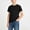 Black, variant on Boys Cotton T-Shirt Short Sleeve Crewneck Solid Black Regular Fit Tee for Kids Kids to Teen,Size 14-15 T
