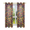 thumbnail image 7 of Yayeee Window Curtains Light Filtering 63"x42" Grommet Panel Pair Home Living Room Decor, Yellow Floral, 7 of 7