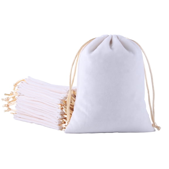 Small Velvet Drawstring Gift Bag – 20pcs Jewelry & Accessory Pouch for Bracelets, Necklaces & Gifts, Reusable with Satin Cord