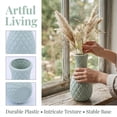 thumbnail image 2 of Unique Bargains Clear Acrylic Square Decorative Floral Vase Green 3.9" x 3.9" x 8.9", 2 of 6
