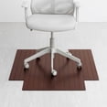 thumbnail image 3 of Anji Mountain 36" x 48" Bamboo Chair Mat for Carpet and Hard Floor, 5mm - Rectangular with Lip, Dark Cherry, 3 of 6
