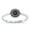 Black Simulated Onyx, variant on CHOOSE YOUR COLOR Simulated Black Onyx Sun Ring .925 Sterling Silver Flower Band CZ Female Size 4