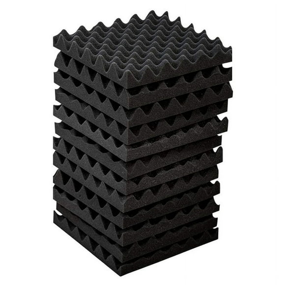 High Density Soundproof Wall Panels Egg Crate Sound Panels-2x12x12In