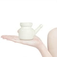 thumbnail image 3 of 3x Olla de Cerámica, Olla con Boquilla, Olla de Limpieza Nasal Duradera a Prueba de Fugas Portátil de Viaje, Olla de Irrigador Nasal para Hombres Y , 3 piezas, 3 of 8