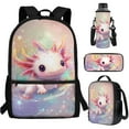 thumbnail image 7 of Yuyamidu Cute Axolotl Basketball Backpack with Lunch Box Kids Boys Bookbag and Lunch Bag Set of 4 Primary School School Bag 5th Grade Bookbags for Girls and Lunchbox Pencil Case Water Bottle Bag, 7 of 7