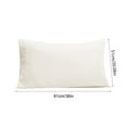 thumbnail image 3 of EazyTech 2 Pack King Pillow Cases with Envelope Closure 20x36 Inches - Soft Brushed Microfiber Pillowcase Shrinkage & Fade Resistant, 4-Inch Hem with Piping, Machine Washable White, 3 of 6