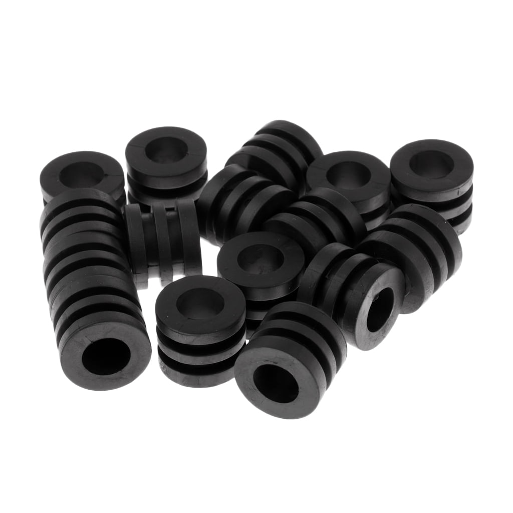 Set of 16 Foosball Soccer Table Rod Bumpers Slotted Rubber Bumper 