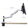 thumbnail image 2 of Desktop Full Motion 17-32" Monitor Holder Mount Mechanical Spring Arm Aluminum Monitor Support Load 10kgs ,Easy to Use, 2 of 6