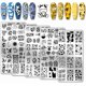 thumbnail image 1 of 5 placas para estampar uñas con temática de vaca, plantillas para uñas con diseño de animales, manchas de vaca, estampado de leopardo., 1 of 7