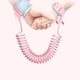 thumbnail image 3 of Arnés para niños pequeños Correa para caminar - Muñequera antipérdida para niños - Arnés de seguridad para niños - Actualización con reflectante (8,2 pies) - para niños y niñas en Disneyland, zoológico o centro comercial. (Rosa) Rojo Verde, 3 of 4