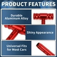 thumbnail image 4 of Perilla de Cambio de Coche Unique Bargains, 11cm Universal para Palanca de Cambios de Vehículos Automáticos y Manuales con 3 Tornillos de Aleación de Aluminio, 1 Juego Rojo, 4 of 6