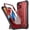 Maroon Red, variant on Poetic Revolution Case for iPhone 14, Heavy Duty Full Body Cover with Kickstand, Light Pink