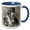 Blue/White, variant on 3drose, Peter Simon Pallas, German Naturalist. Engraving - Hi13 Pri0386 - Prisma, 11oz Mug