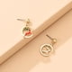 thumbnail image 5 of HomeKingdee Asymmetric Christmas Reindeer Earrings for Women - Red Alloy Trendy Holiday Ornaments, Xmas Party Gift Accessories for Girls, 5 of 5