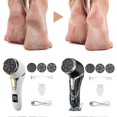 thumbnail image 2 of Electric Callus Remover with Digital Display & Vacuum Suction, Rechargeable Foot Scrubber for Home Spa & Travel White/, 2 of 5