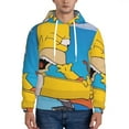 thumbnail image 3 of Simpsons Trendy Cartoon Men'S Fleece Hooded Hoodie, hoodies for women men with pockets,Fall Fashion 2025 Pullover Sweaters Winter Clothes, 3 of 9