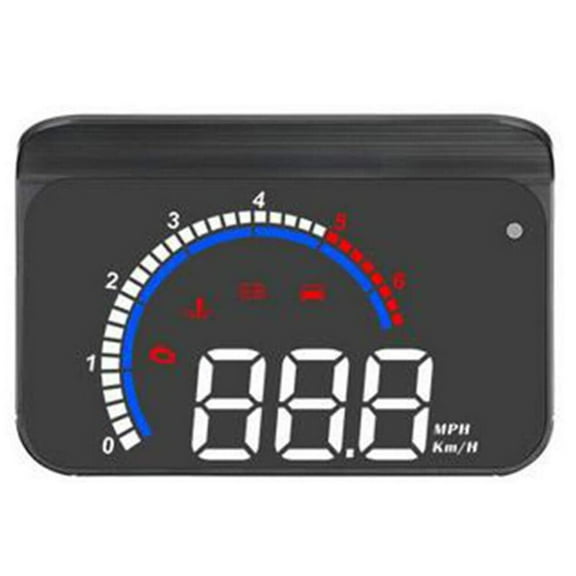 M13 Car OBD2 EOBD HUD Display Windshield Projector Temperature Overspeed Warning System RPM Water Temperature Driving Voltage