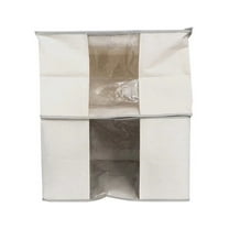 Mainstays Canvas and Clear Closet Storage Organizer Bag