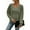 Army Green #69, variant on KDDYLITQ Women Pullover Long Sleeve Ribbed Knit Sweaters V Neck Solid Color Shirts Casual Loose Winter Tops Army Green S