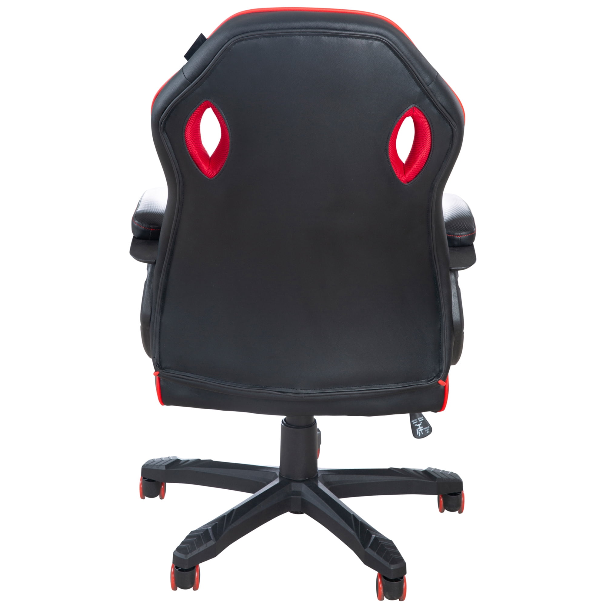 Minecraft: Gaming Chair - Black-Red - 24 x 26", Adult Computer & Desk Chair, 5 Wheels & Height Adjustable, Game Themed Graphics, Furniture, Licensed