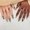 L, variant on GGDDSHA Press On Nails Short, No Fade Out Fake NailsSeamless Fit Soft Gel Glue On Nails Charms For WomenHandmade Nail Art Manicure Gradient,Hazel Serenade