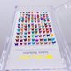 thumbnail image 1 of Nvzi caja de pestañas postizas con purpurina y lentejuelas de colores, pestañas postizas de visón esponjoso para fiesta, maquillaje de escenario, pestañas postizas coloridas de 14 mm (A59), 1 of 3