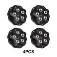 thumbnail image 2 of Yuarrent Polea Universal de 4 piezas con ruedas para electrodomésticos de cocina, caja de almacenamiento DIY, Mini ruedas giratorias Decoración del hogar 4 piezas negro, 2 of 6