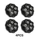 thumbnail image 2 of Wosthever Juego de 4 ruedas giratorias de acero inoxidable para muebles de oficina, ruedas giratorias para electrodomésticos Decoración del hogar 4 piezas negro, 2 of 6