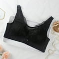 thumbnail image 2 of SMihono Women Open Back Bralettes for Women Sexy Pushup Seamless Wireless Solid 2025 Underwear Everyday Bras Black M, 2 of 3