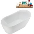 thumbnail image 2 of 48" Streamline N4960BGL Soaking Freestanding Tub and Tray With Internal Drain in Brushed Gold, 2 of 7