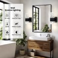 thumbnail image 4 of 4000K LED Crystal Wall Sconces 2 Light Black Vanity Lights 10W Modern Hardwired Lighting Fixtures for Bathroom Bedroom Living Room, 4 of 8