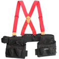 thumbnail image 6 of Suspenders For Men 2" Suspenders Wide Adjustable and Elastic Braces Heavy Duty X Shape Suspender with Very Strong Clips Red, 6 of 8