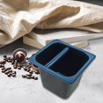 thumbnail image 1 of Caja de de café expreso de acero inoxidable, cubo de café expreso con varilla de goma, bote de basura de café expreso de gran capacidad resisten M Soledad Papelera de molienda, 1 of 10