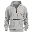 thumbnail image 6 of Falkdiz Hooded Sweatshirts for Boys Warm Winter Pullover Outdoor Casual Trendy Solid Color Long Sleeve Boys Shirts,Gray,Size: 7, 6 of 8