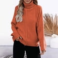 thumbnail image 3 of Vedolay Womens Sweater Womens Casual Crew Neck Long Sleeve Pullover Knit Sweaters Jumper Tops,Red S, 3 of 4