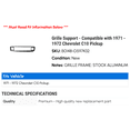thumbnail image 2 of Grille Support - Compatible with 1971 - 1972 Chevy C10 Pickup, 2 of 2
